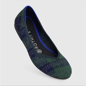 Rothy’s The Flat Green Forest Plaid 🍀